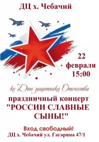 Праздничный концерт "России славные сыны!"